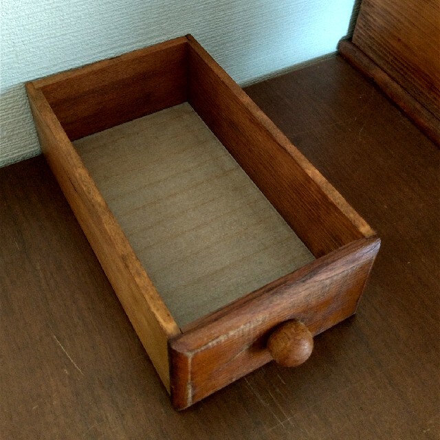 木製アンティーク ソーイングボックス 裁縫箱 小物入れ