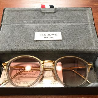 トムブラウン(THOM BROWNE)のトムブラウン　TB−011 グレーゴールド　希少カラー超美品✨(サングラス/メガネ)