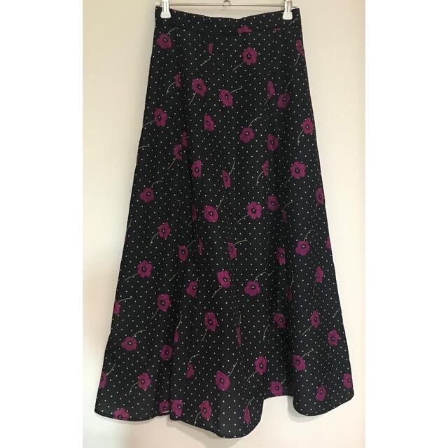 Techichi(テチチ)の花柄ドット　ロングスカート　フレア レディースのスカート(ロングスカート)の商品写真