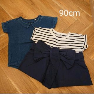 ブリーズ(BREEZE)の半袖　カットソー　トップス　90cm　女の子　まとめ売り　ベビー服(Tシャツ/カットソー)