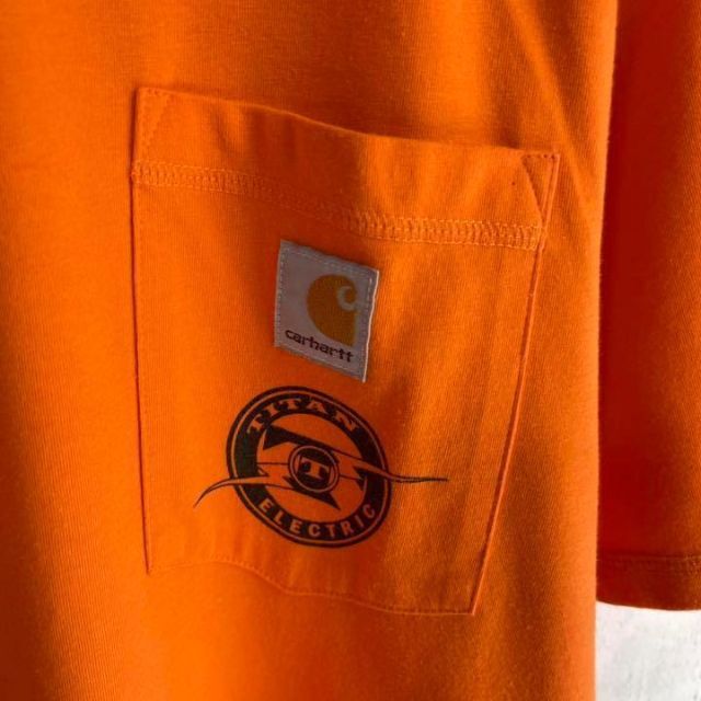 carhartt(カーハート)の90's carharrt カーハート  企業系　TITAN バックロゴTシャツ メンズのトップス(Tシャツ/カットソー(半袖/袖なし))の商品写真
