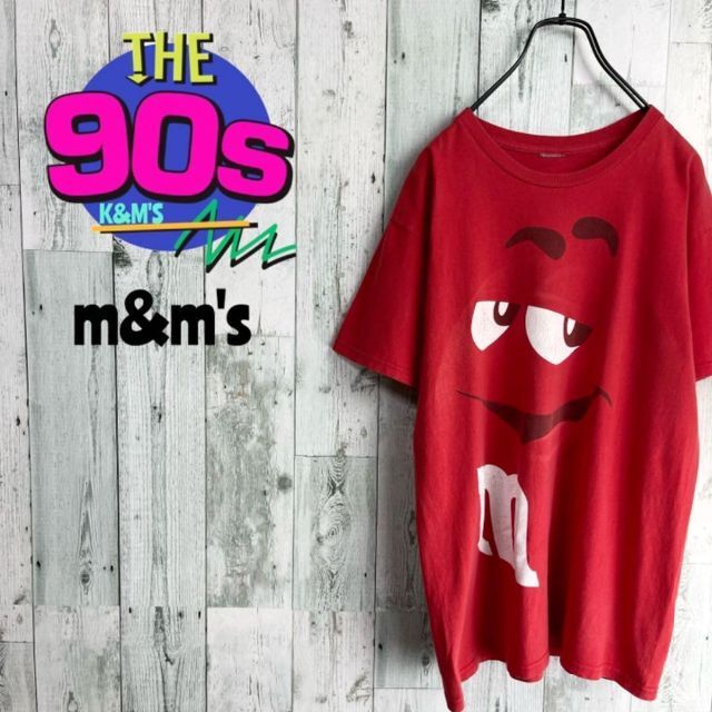 90's m&m's エムアンドエムズ　ビッグプリント　Tシャツ