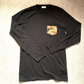 ナノユニバース(nano・universe)のNano universe M size ブラック　ロングTシャツ(Tシャツ/カットソー(七分/長袖))