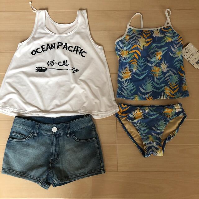 OCEAN PACIFIC(オーシャンパシフィック)のairi様　新品オーシャンパシフィックOcean Pacific 水着　キッズ　 キッズ/ベビー/マタニティのキッズ服女の子用(90cm~)(水着)の商品写真