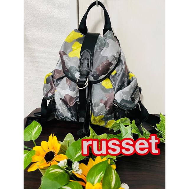 Russet(ラシット)の【ラシット】ミニ リュック 迷彩 カバン カーキ レディースのバッグ(リュック/バックパック)の商品写真