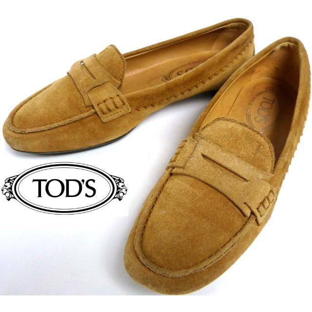 イタリア製 TOD’S /トッズ スエード コインローファー23.5cm