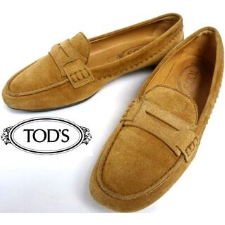 トッズ(TOD'S)のイタリア製 TOD’S /トッズ スエード コインローファー23.5cm(ローファー/革靴)