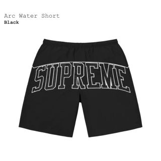 シュプリーム(Supreme)の【L】Supreme Arc Water Short Black(水着)