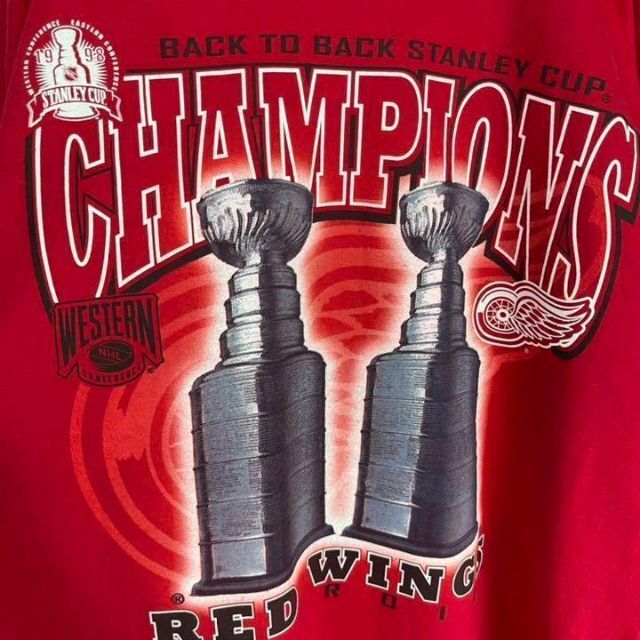 Lee(リー)の90's Lee リー　NHL レッドウイングス　チャンピオンシップ　Tシャツ メンズのトップス(Tシャツ/カットソー(半袖/袖なし))の商品写真