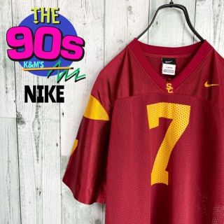 ナイキ(NIKE)の90's  NIKE ナイキ  ロゴ刺繍　USC キッズクラブ　ゲームシャツ(Tシャツ/カットソー(半袖/袖なし))