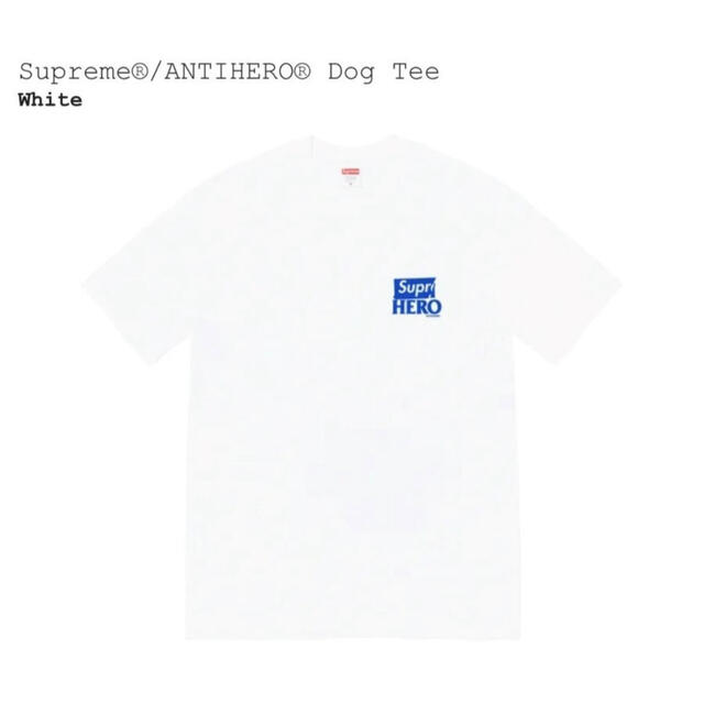 Supreme ANTIHERO Dog Tee white XXL