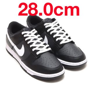 ナイキ(NIKE)のdunk low black white nike 28 panda パンダ(スニーカー)