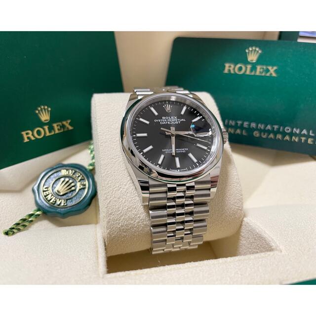 ROLEX(ロレックス)の【新品未使用】ロレックス デイトジャスト36 126200 黒 メンズの時計(腕時計(アナログ))の商品写真