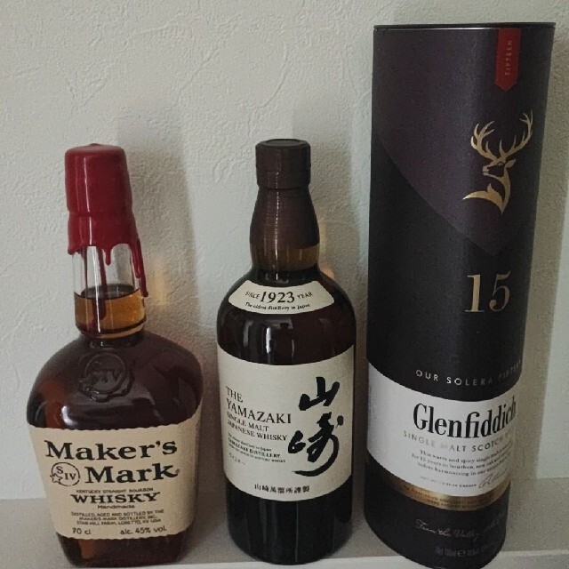 グレンフィディック 5本セットとメーカーズマーク3本-