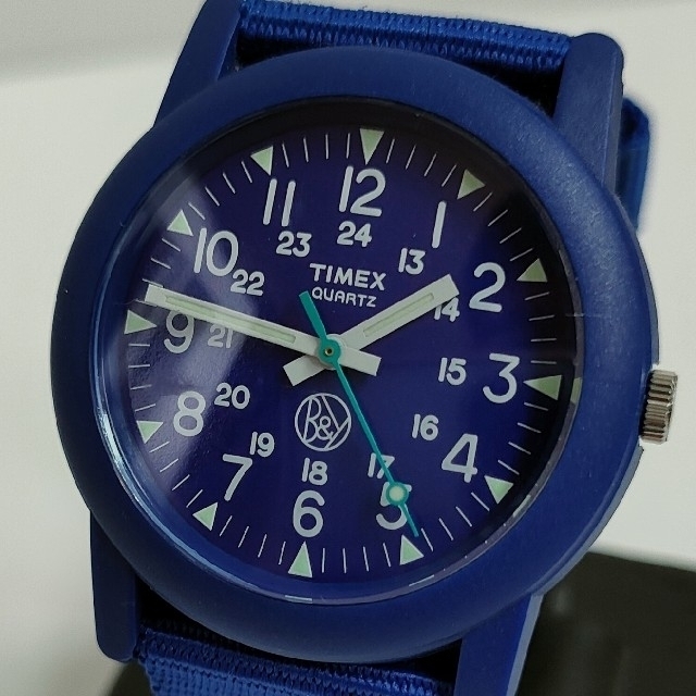 TIMEX(タイメックス)のジャンク　TIMEX　タイメックス　腕時計　青　ユナイテッドアローズ メンズの時計(腕時計(アナログ))の商品写真