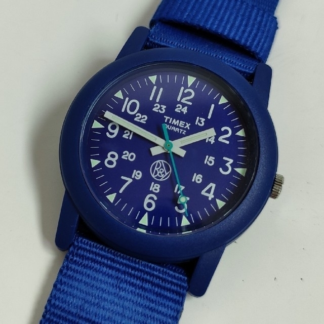 TIMEX(タイメックス)のジャンク　TIMEX　タイメックス　腕時計　青　ユナイテッドアローズ メンズの時計(腕時計(アナログ))の商品写真