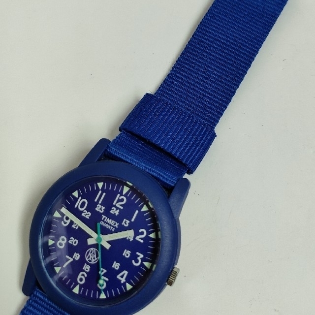 TIMEX(タイメックス)のジャンク　TIMEX　タイメックス　腕時計　青　ユナイテッドアローズ メンズの時計(腕時計(アナログ))の商品写真