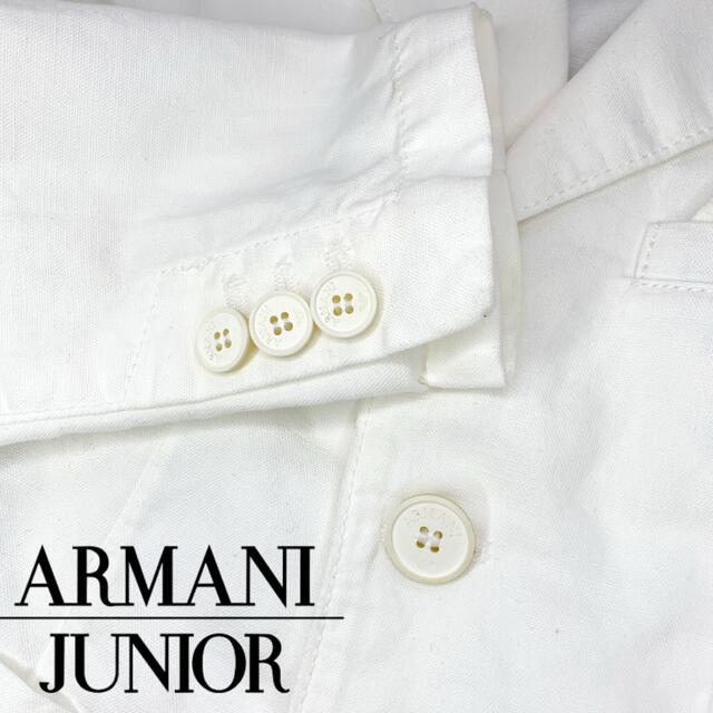 ARMANI JUNIOR(アルマーニ ジュニア)の【新品未使用】ARMANI JUNIOR コットン＆リネン ジャケット キッズ/ベビー/マタニティのキッズ服男の子用(90cm~)(ジャケット/上着)の商品写真