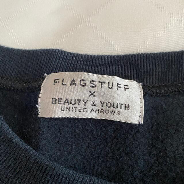 BEAUTY&YOUTH UNITED ARROWS(ビューティアンドユースユナイテッドアローズ)のFLAGSTUFF 裏起毛ロゴトレーナー メンズのトップス(スウェット)の商品写真