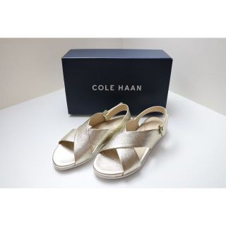 コールハーン(Cole Haan)の未使用　コールハーン　サンダル　ゴールド　２３センチ　COLE HAAN(サンダル)