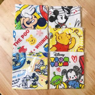 ディズニー(Disney)のおしぼりタオル6枚セット(タオル/バス用品)