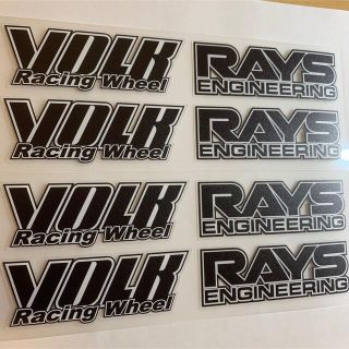 【新品未使用】rays te37 ホイール ステッカー ブラック 4本分(ステッカー)