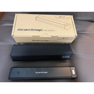 フジツウ(富士通)のScanSnap iX100 ブラック 純正ケース付き(PC周辺機器)