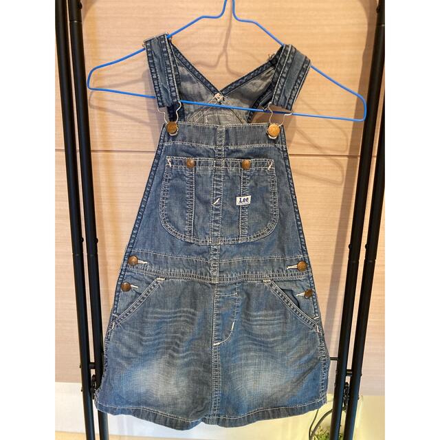 Lee(リー)のLeeのデニムジャンパースカート　120センチ キッズ/ベビー/マタニティのキッズ服女の子用(90cm~)(ワンピース)の商品写真