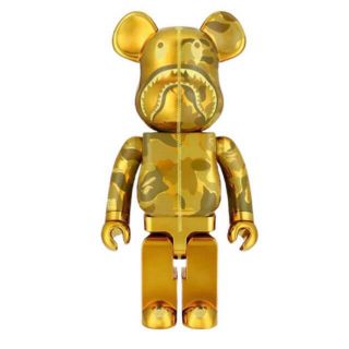 ベアブリック(BE@RBRICK)のBE@RBRICK BAPE CAMO SHARK 1000％ GOLD(その他)