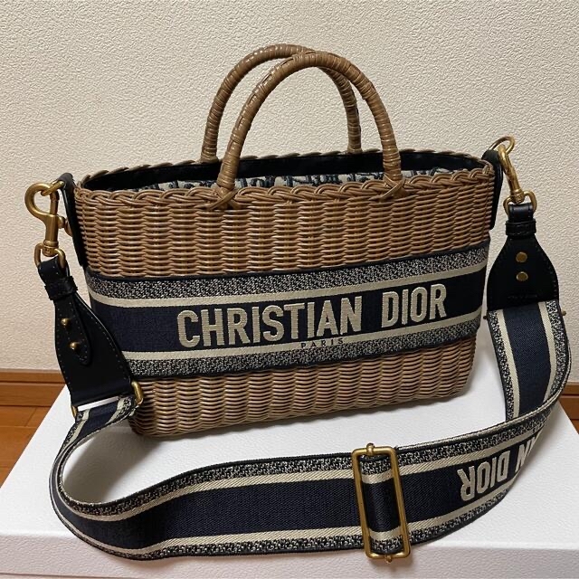 【信頼】 Christian ディオール カゴバッグ かご Dior - Dior かごバッグ/ストローバッグ 【信頼】 Christian ディオール カゴバッグ かご Dior - Dior かごバッグ/ストローバッグ