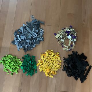 レゴ(Lego)のLEGO ブロックバラ　グレー・紫他ミックス・黄緑・緑・黄色・黒(知育玩具)