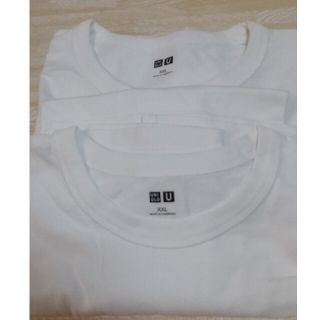 ユニクロ(UNIQLO)の【N27様専用】ユニクロ  半袖Tシャツ 白  XXL  2枚(Tシャツ/カットソー(半袖/袖なし))