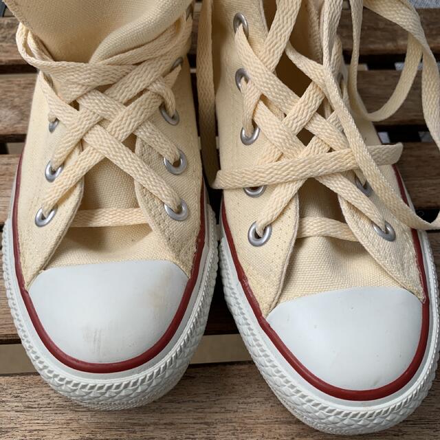 CONVERSE(コンバース)のコンバー　ハイナチュラルホワイト型番M 9162 レディースの靴/シューズ(スニーカー)の商品写真