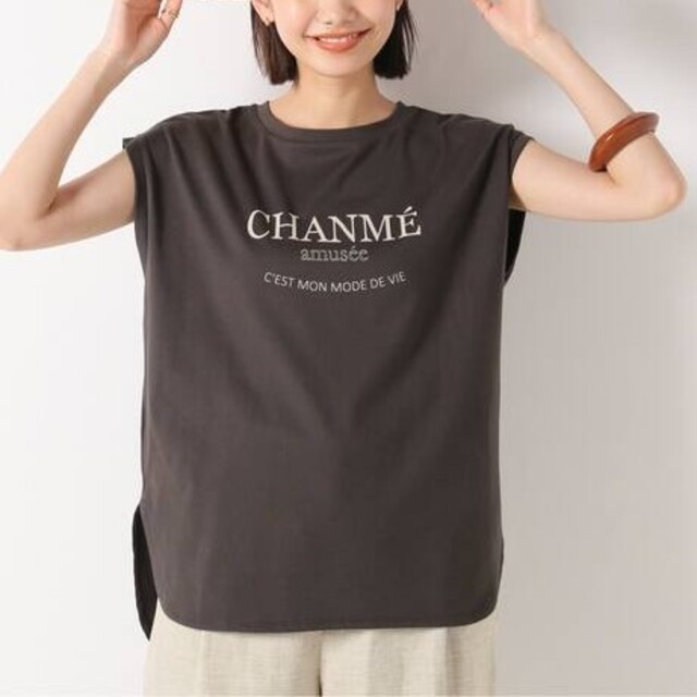 IENA(イエナ)の◇新品◆IENA イエナ　CHANMEロゴTシャツ　2022今季 レディースのトップス(Tシャツ(半袖/袖なし))の商品写真