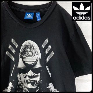 アディダス(adidas)の【激レア】アディダス トレフォイル 和柄 戦国武将 Tシャツ 黒  M(Tシャツ/カットソー(半袖/袖なし))