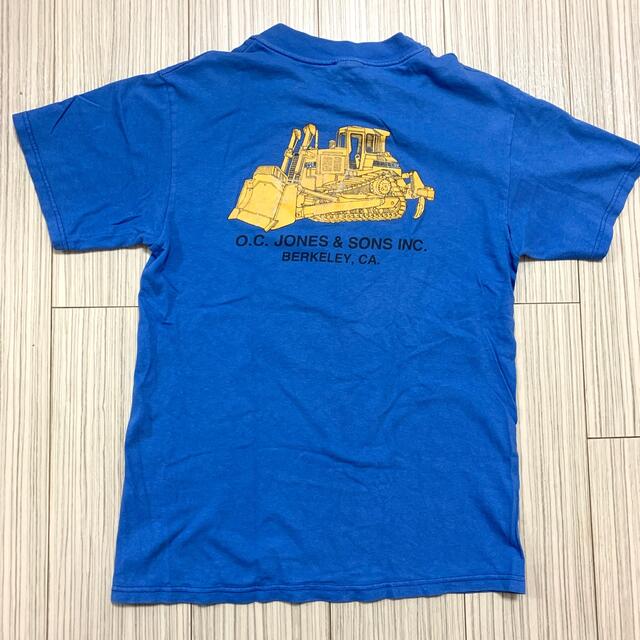 古着　ブルドーザープリントTシャツ メンズのトップス(Tシャツ/カットソー(七分/長袖))の商品写真