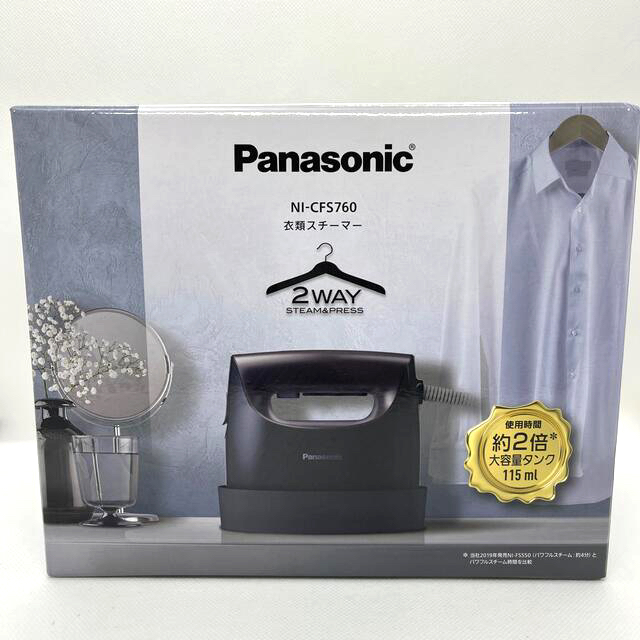 Panasonic 衣類スチーマー NI-CFS760-H