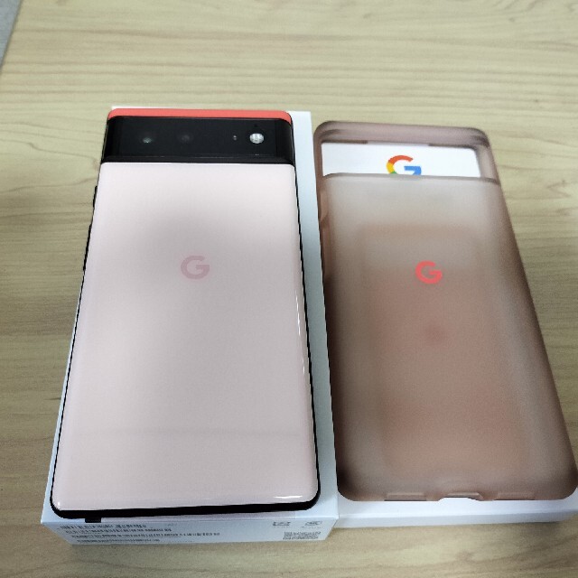 Google Pixel(グーグルピクセル)のGoogle Pixel6 Kinda Coral スマホ/家電/カメラのスマートフォン/携帯電話(スマートフォン本体)の商品写真