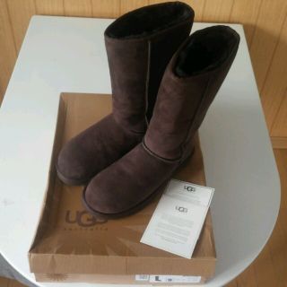 アグ(UGG)の26㎝　1回使用　アグ　クラシック　トール　チョコレート(ブーツ)