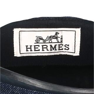 Hermes - エルメス デニム 切り替えレザーキャスケット レディースの