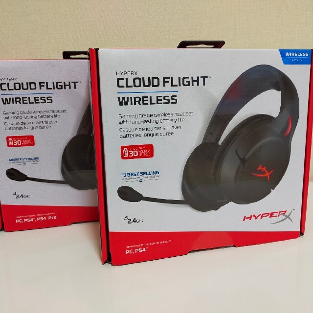 受け取り連絡は平日のみ様専用 HyperX CLOUD FLIGHT ２台セット スマホ/家電/カメラのオーディオ機器(ヘッドフォン/イヤフォン)の商品写真