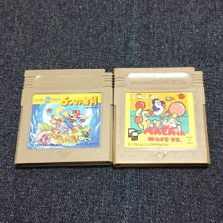 ゲームボーイ(ゲームボーイ)のゲームボーイソフト　ぺんぎんくんwars vs. スーパーマリオランド2(携帯用ゲームソフト)