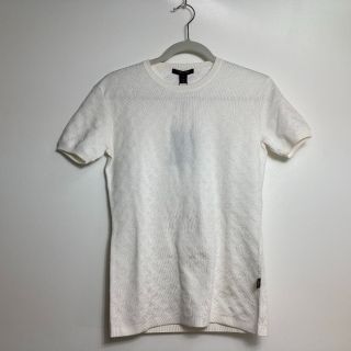 ルイヴィトン(LOUIS VUITTON)のルイヴィトン LOUIS VUITTON モノグラム アパレル トップス 半袖Ｔシャツ シルク アイボリー系 未使用(Tシャツ(半袖/袖なし))