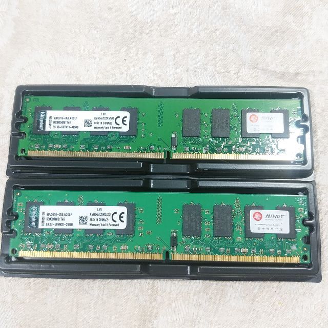 新品 kingston PC2-6400U 4GBx2枚  DIMM 送料込