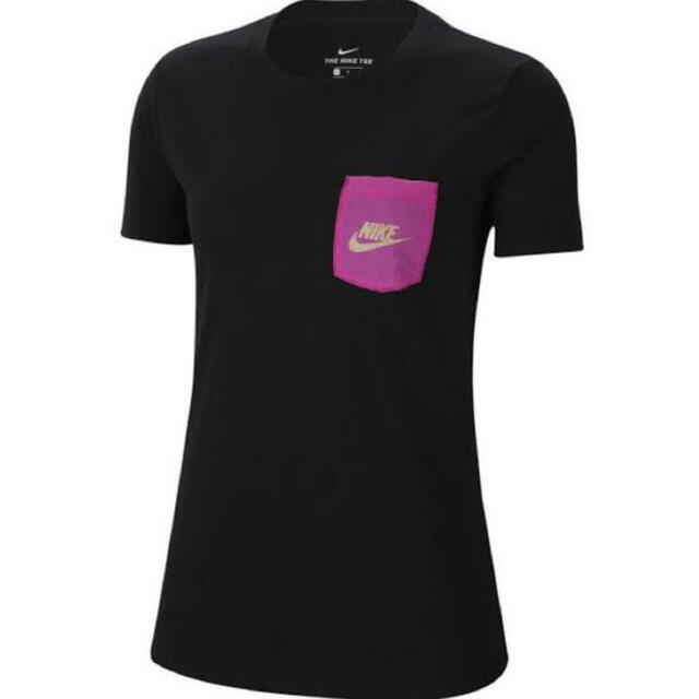 NIKE(ナイキ)の【新品未使用】ナイキ アイコンクラッシュTシャツ ブラック×ピンク CT8855 レディースのトップス(Tシャツ(半袖/袖なし))の商品写真