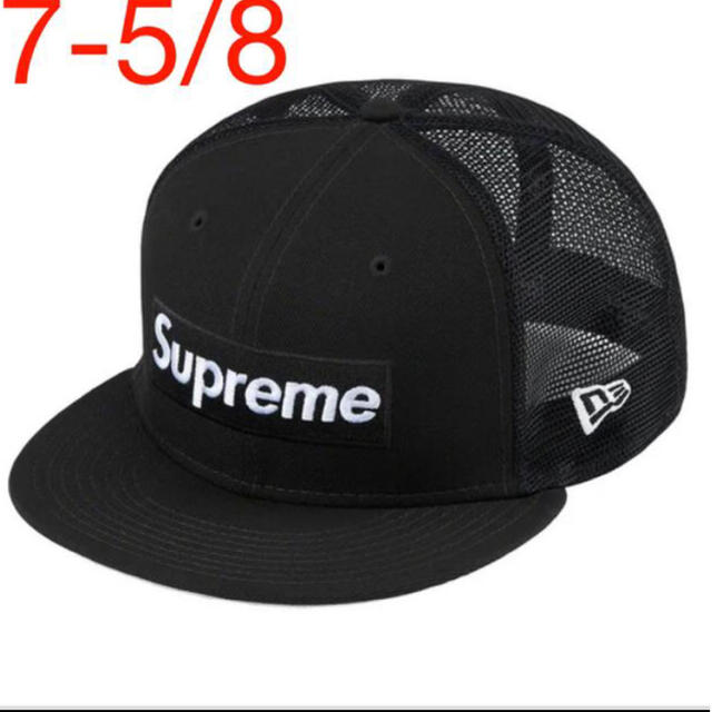 7-58色Supreme Box Logo Mesh Back New Era black