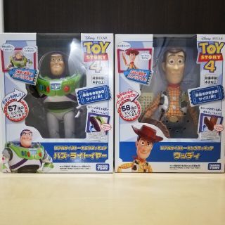 タカラトミー(Takara Tomy)の【セット】トイ・ストーリー4 リアルサイズトーキングフィギュア ウッディ・ バズ(キャラクターグッズ)