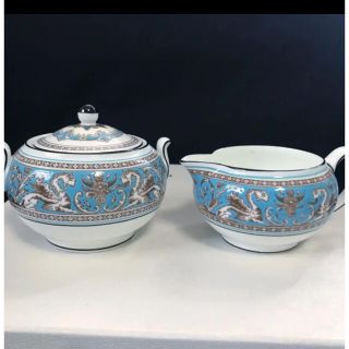 Wedgwood Turquoise Florentine クリーマー