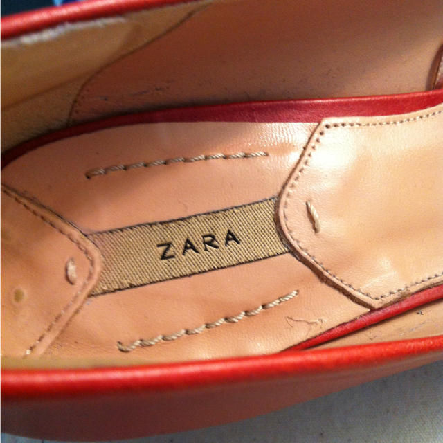 ZARA(ザラ)のZARA オレンジ パンプス レディースの靴/シューズ(ハイヒール/パンプス)の商品写真