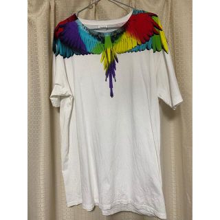 マルセロブロン(MARCELO BURLON)のマルセロバーロン MARCELO BURLON フェザーTシャツ ホワイト(Tシャツ/カットソー(半袖/袖なし))